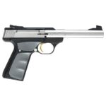 Browning Buck Mark Camper UFX 22 Long Rifle 5.5in Stainless/Black Pistol – 10+1 Rounds – California Compliant