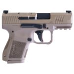 Canik MC9 9mm Luger 3.18in FDE Cerakote Pistol – 12+1 Rounds