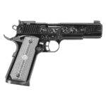 Girsan MC1911 Lux 45 Auto (ACP) 5in Engraved Black Chrome Pistol – 8+1 Rounds