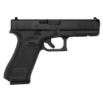 Glock 17 Gen5 Front Serrations 9mm Luger 4.49in Black nDLC Pistol – 17+1 Rounds