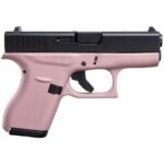 Glock 42 Pink 380 Auto (ACP) 3.26in Elite Black Pistol – 6+1 Rounds
