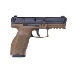 HK VP9 9mm Luger 4.1in Black/FDE Pistol – 10+1 Rounds