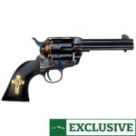 Pietta Great Western II The Hands of God 357 Magnum 4.75in Blued Revolver – 6 Rounds