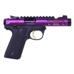Ruger Mark IV 22/45 Lite 22 Long Rifle 4.4in Purple/Gold Pistol – 10+1 Rounds