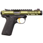Ruger Mark IV Lite 22 Long Rifle 4.4in Olive Drab Green Anodized Pistol – 10+1 Rounds