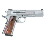 Smith & Wesson Engraved 1911 45 Auto (ACP) 5in Stainless Pistol – 8+1 Rounds