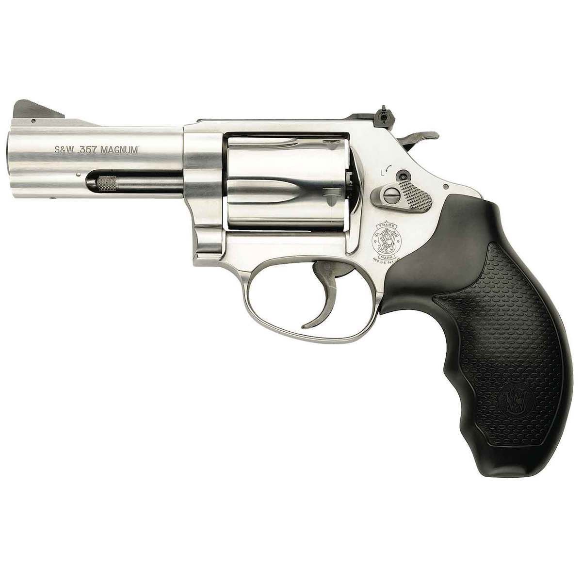 smith-wesson-model-60-revolver-305400-1.jpg Smith & Wesson Model 60 w/Adjustable Rear Sight 357 Magnum 3in Satin Stainless/Black Revolver – 5 Rounds - Image 1