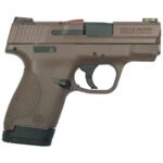 Smith & Wesson M&P 9 Shield Hi Viz 9mm Luger 3.1in FDE Pistol – 8+1 Rounds – California Compliant