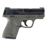 Smith & Wesson M&P 9 Shield Hi Viz 9mm Luger 3.1in OD Green Cerakote Pistol – 8+1 Rounds – California Compliant