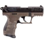 Walther P22 22 Long Rifle 3.42in Black/FDE Pistol – 10+1 Rounds – California Compliant