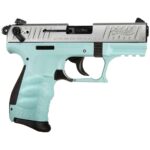 Walther P22 22 Long Rifle 3.42in Stainless/Blue Pistol – 10+1 Rounds – California Compliant