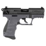 Walther P22 22 Long Rifle 3.42in Tungsten Gray/Black Pistol – 10+1 Rounds – California Compliant