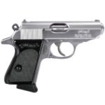 Walther PPK Stainless/Black 380 Auto (ACP) 3.3in Pistol – 6+1 Rounds
